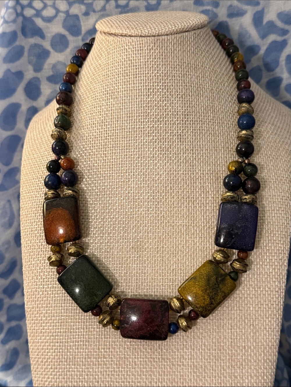 Multicolor Lucite Statement Necklace - Women Jewelry